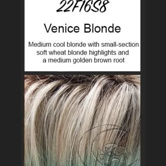 Jon Renau Avery Wig Venice Blonde Rooted Blonde Hair Extensions Lace Front Mono - Picture 5 of 5